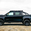 2nd gen Chevy Colorado with a Roof Rack, and a back rack ready for overland