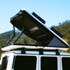 James Baroud Nova L with sides and door open for a large view of the roof top tent