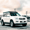 Toyota Land Cruiser Prado with a roof rack by VAN44 made in Canada
