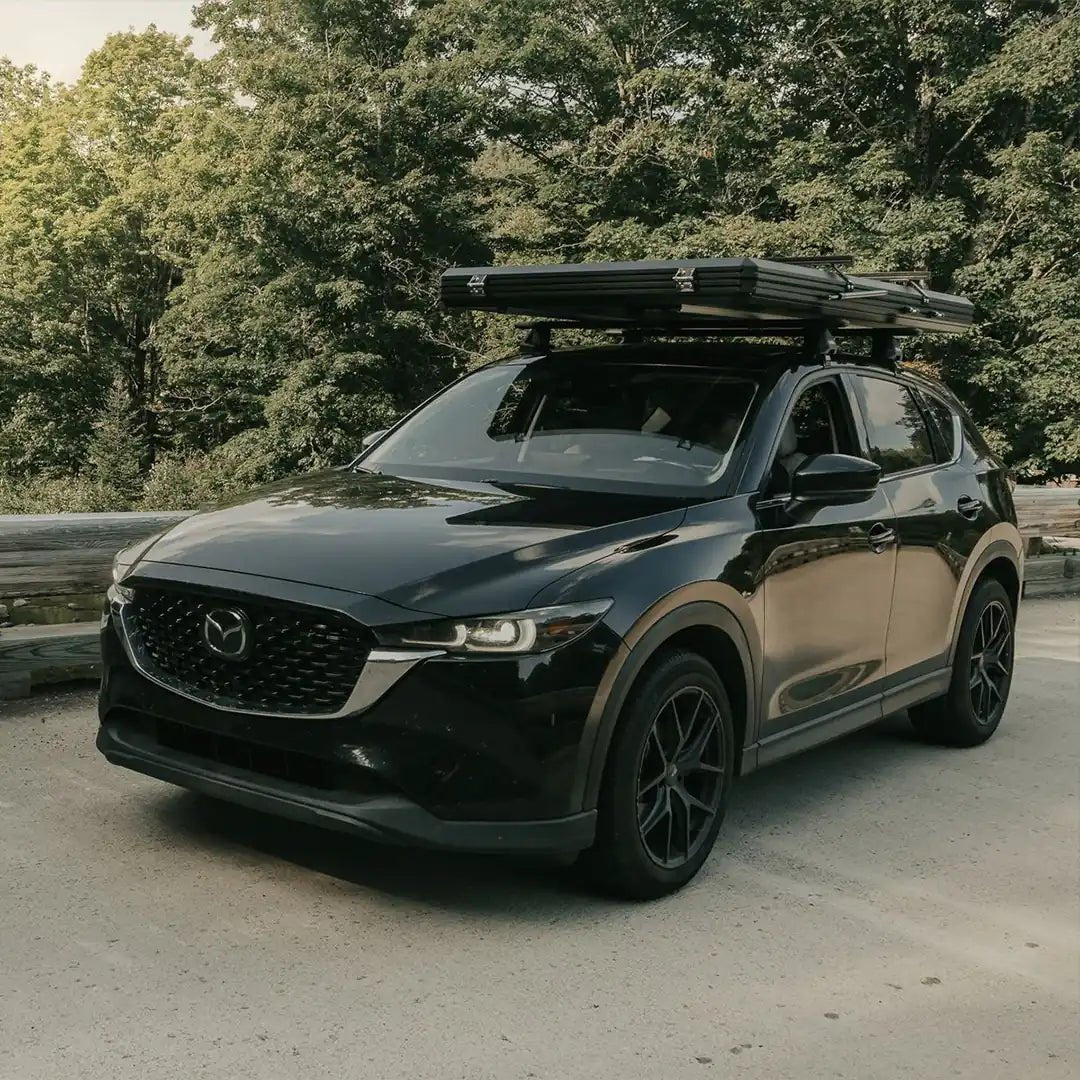 Front view of the Hard Shell Car Roof Top Tent