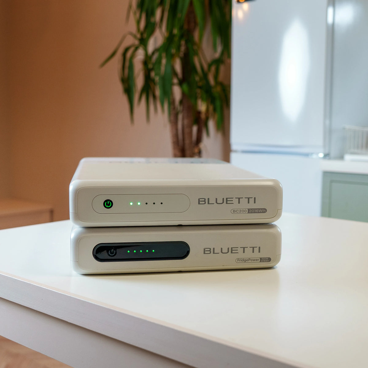 Vue de la batterie BC200 avec un fridgepower pour frigo et réfrigérateurs en cas de coupure de courant