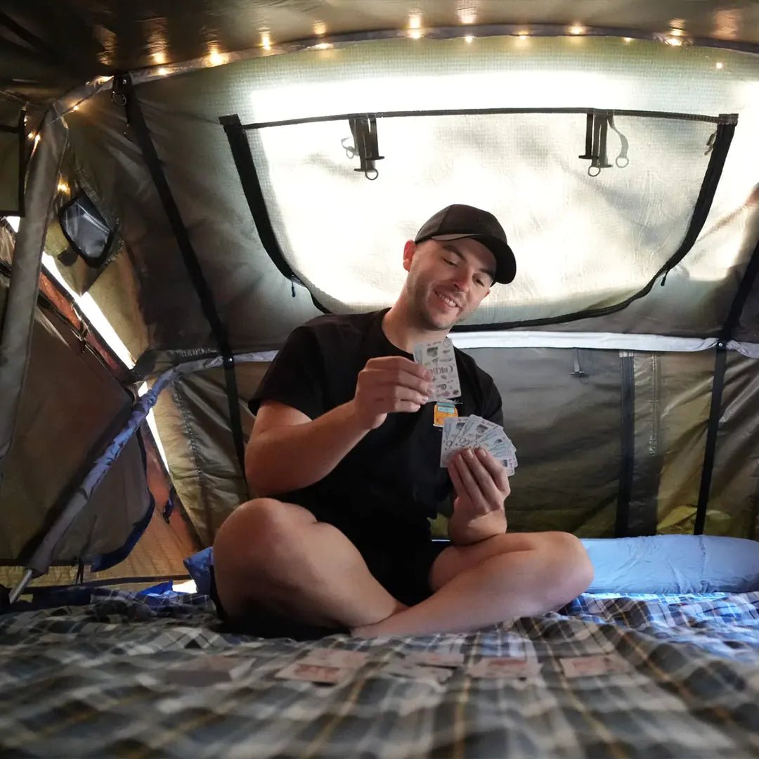 Inside view of the Soft Shell Roof Top tent