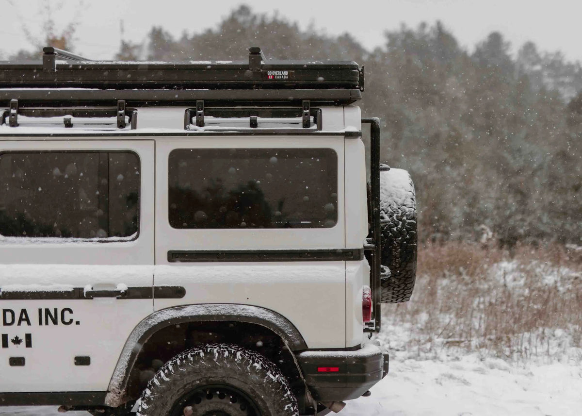 rear view of the land rover