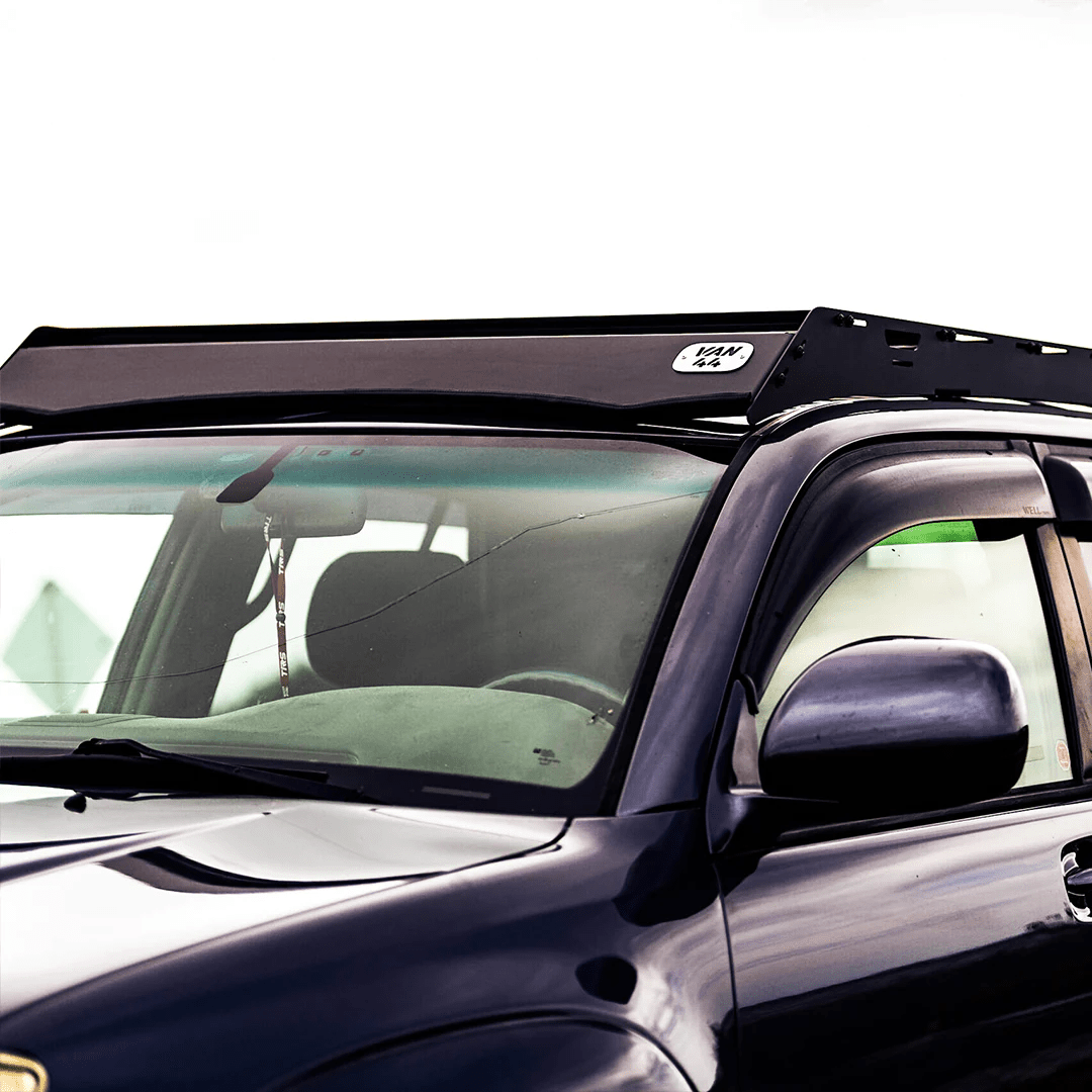 Detailed view of the VAN44 Roof Rack on a 4Runner