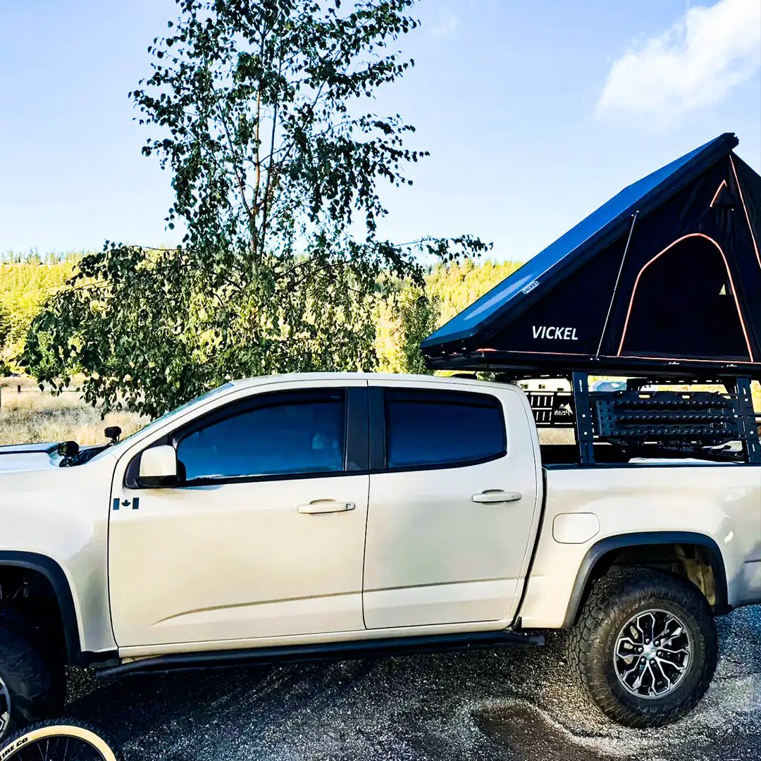 Adjustable Rack for Roof Top tent compatible tonneau cover
