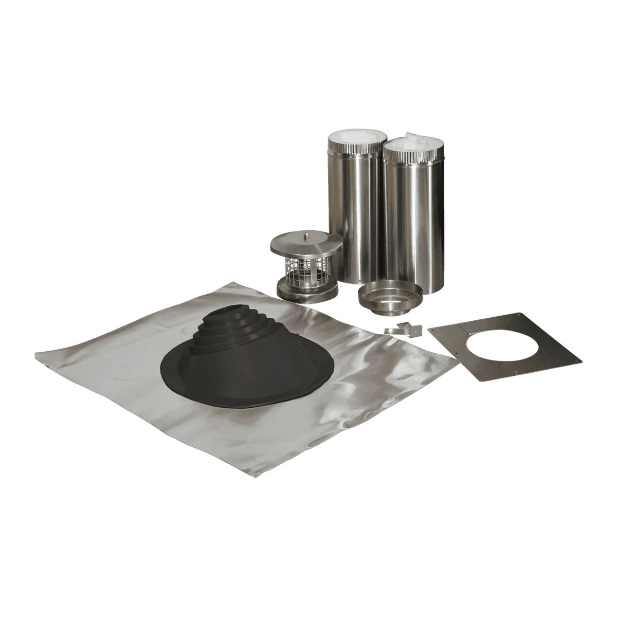 Shingled Roof Exit Kit 2 Pipes