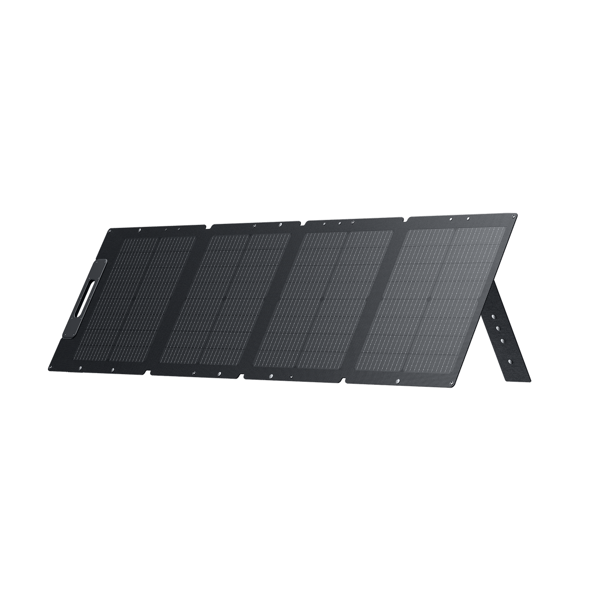 Front view of the solar panels