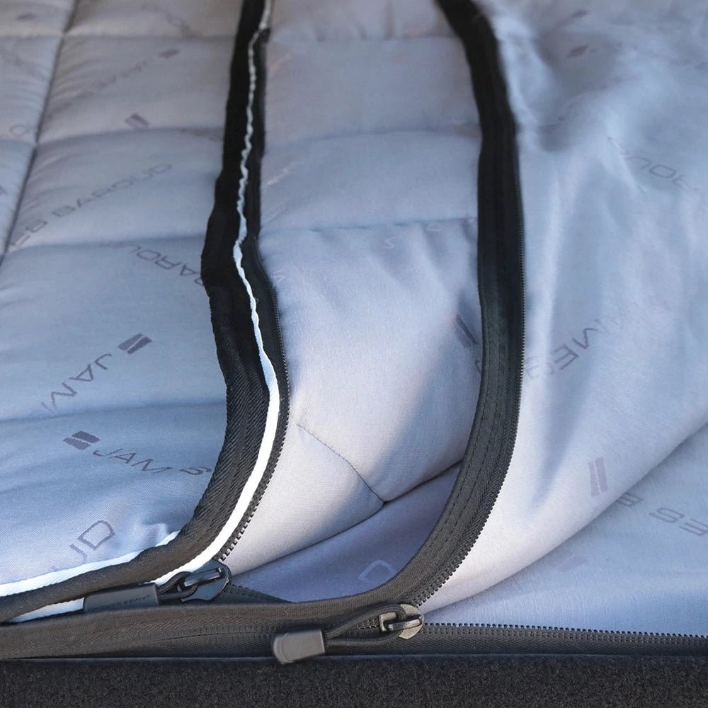 Top view of the bedding & comfort sheets