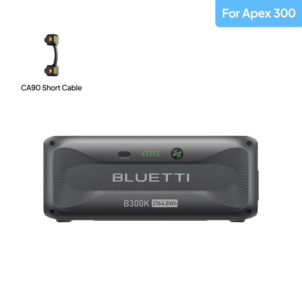 Front view with cable plug for Apex300
