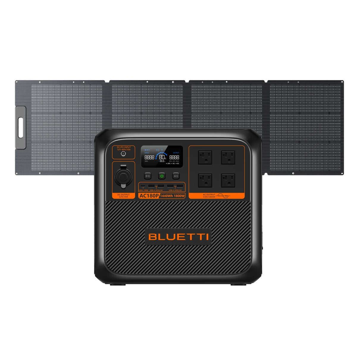 View with 200W Portable Solar Panel