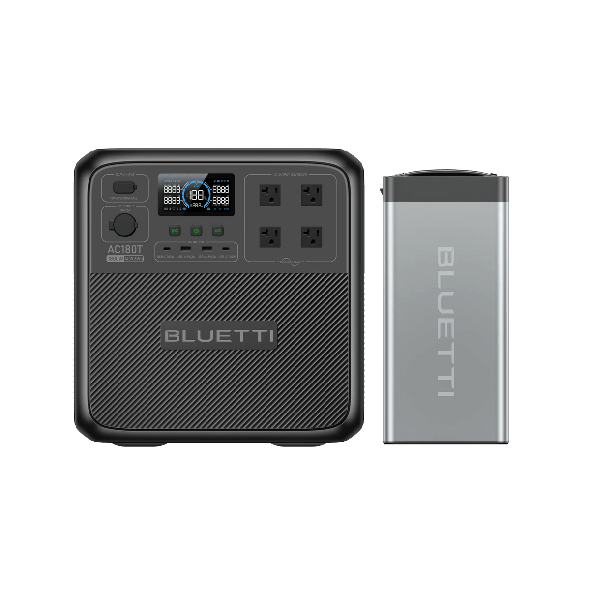 Bluetti AC180T 1800W Power Station with B70 Portable Electric Supply
