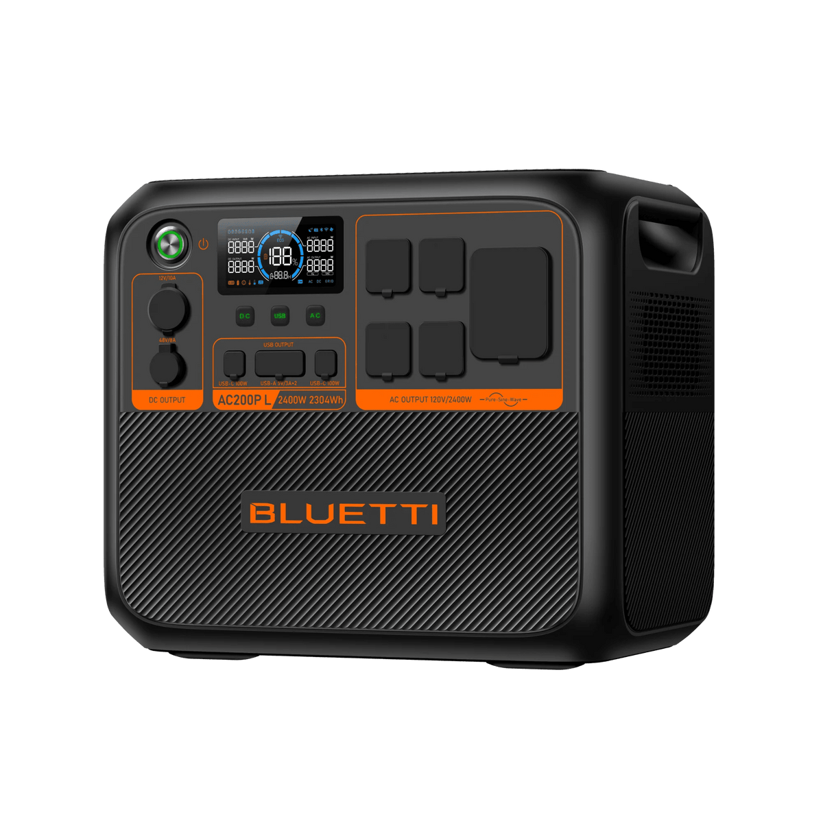 Side view of the 110V Battery Power Pack