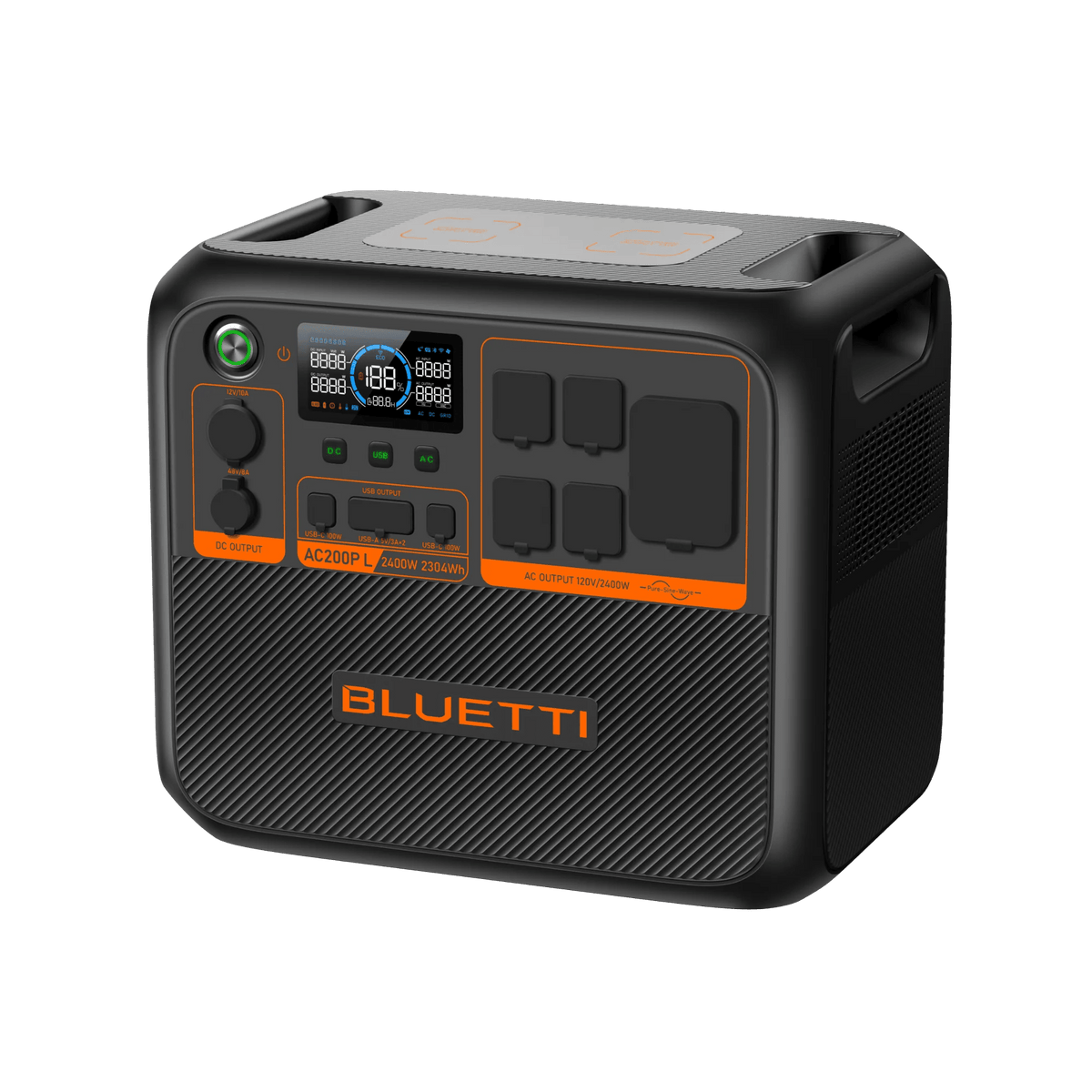 Front view of the Bluetti AC200PL