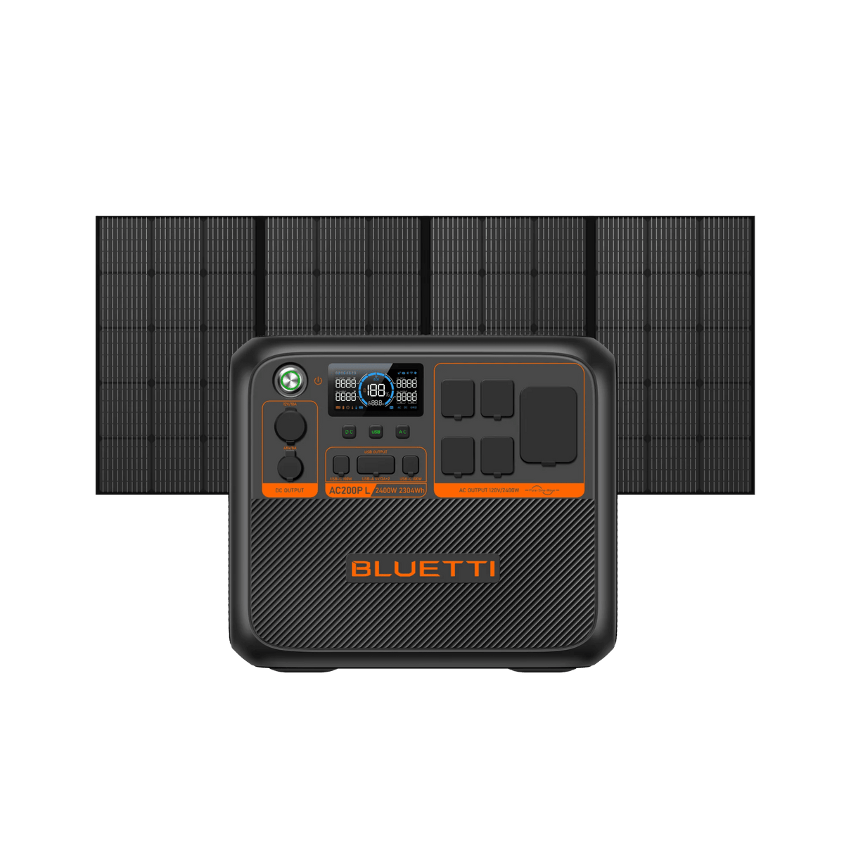 View with 350W Portable Solar Panel