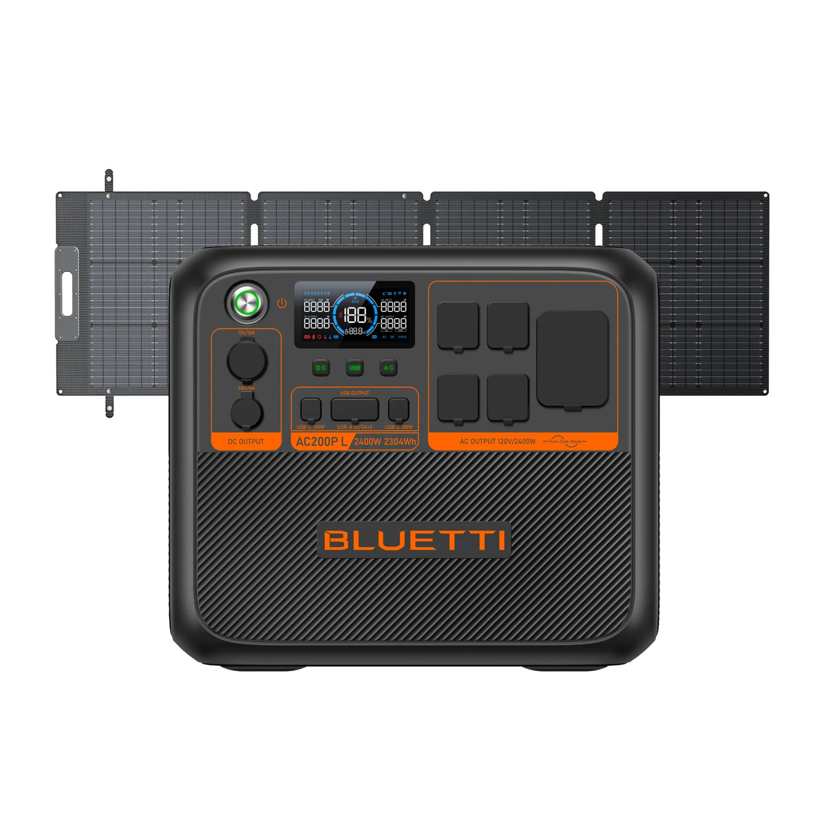 View with 200W Portable Solar Panel