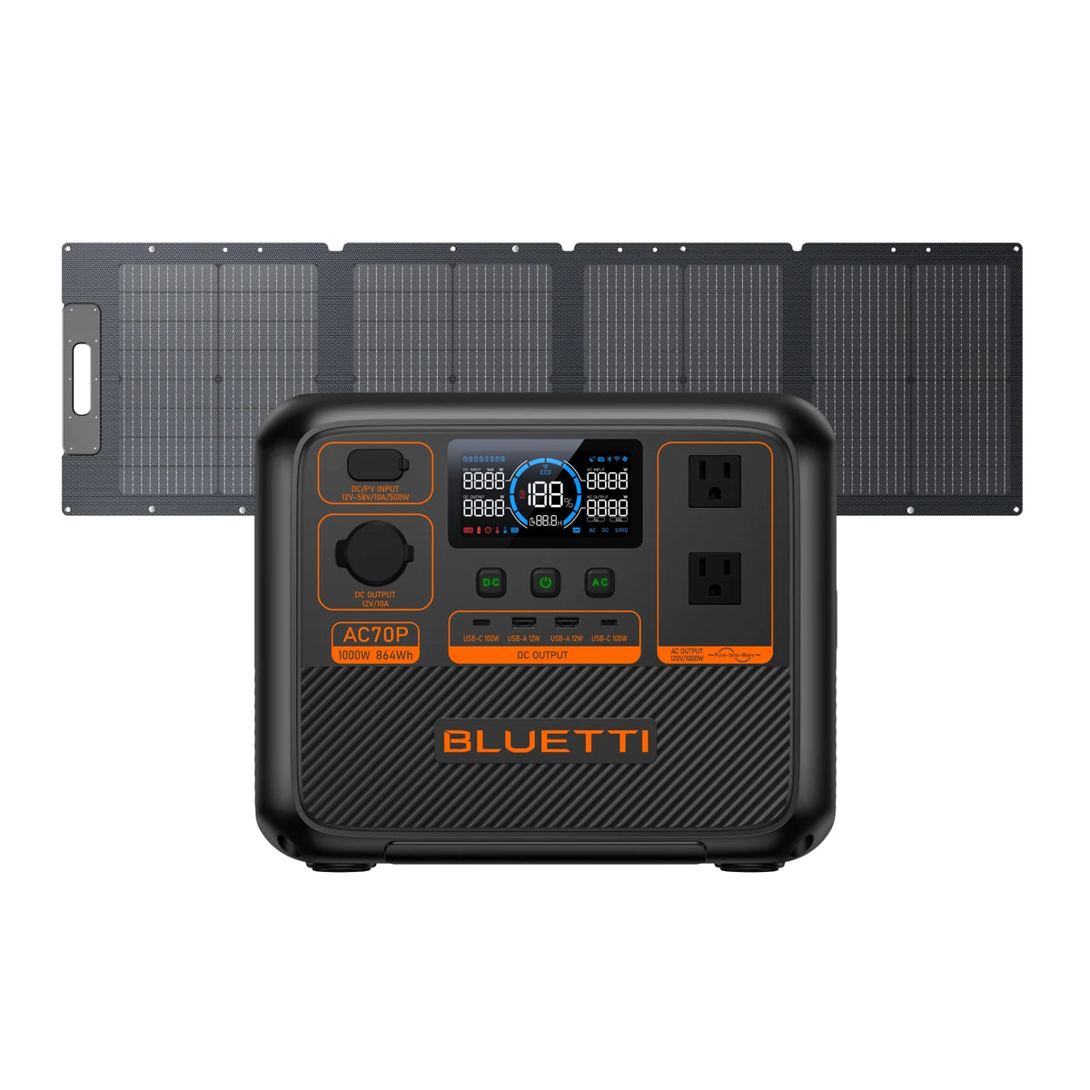 View with solar panel