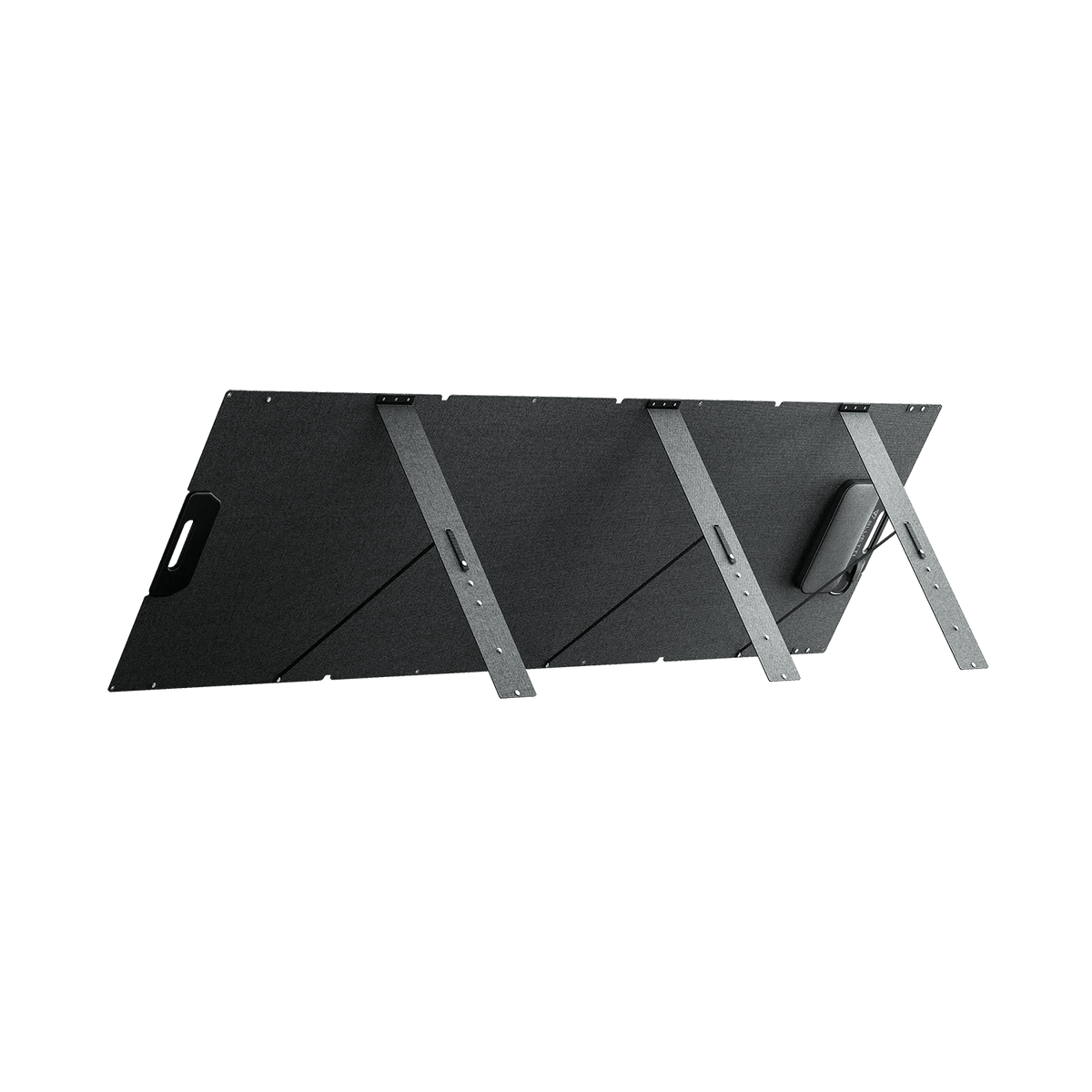 Rear view of the portable solar panel