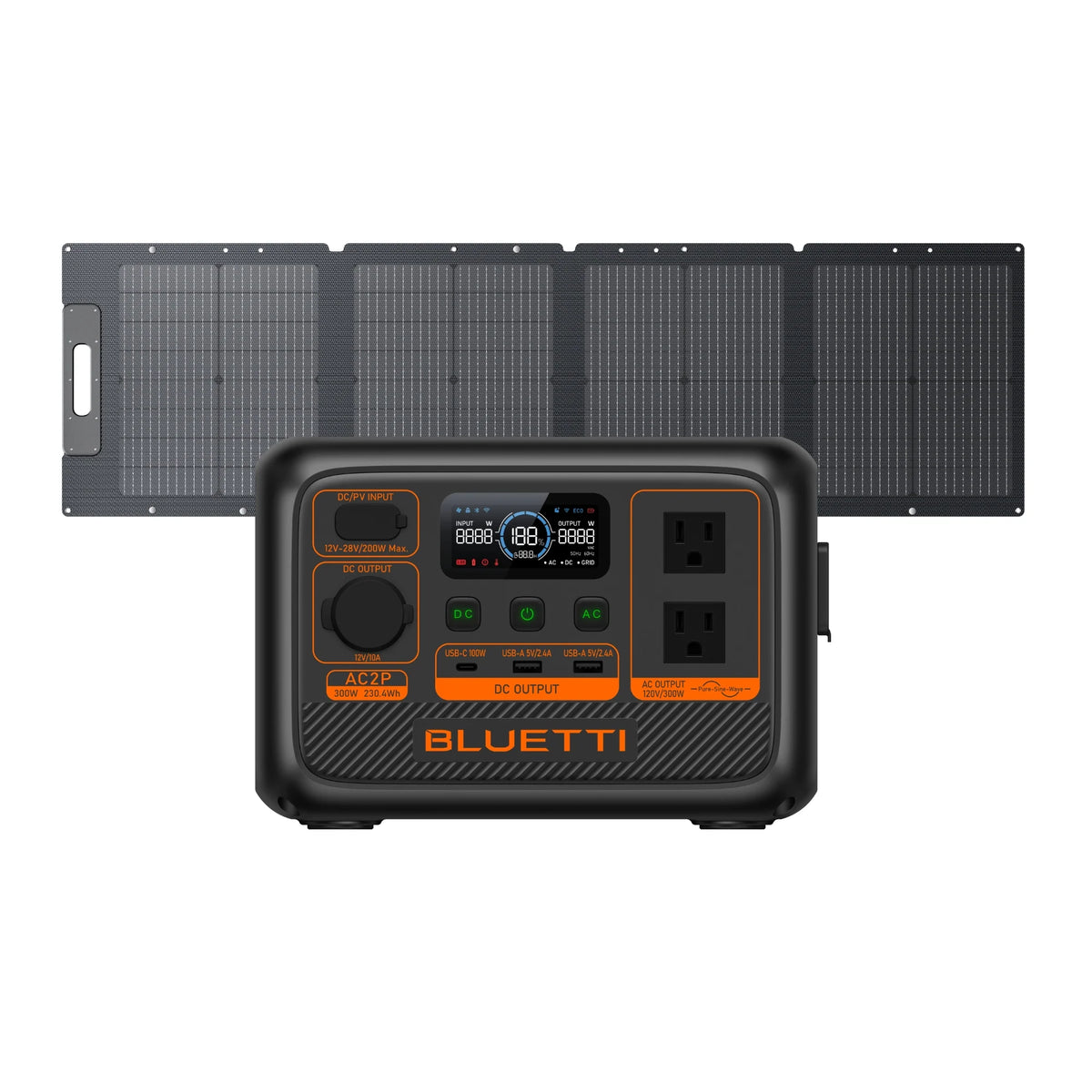View with solar panel