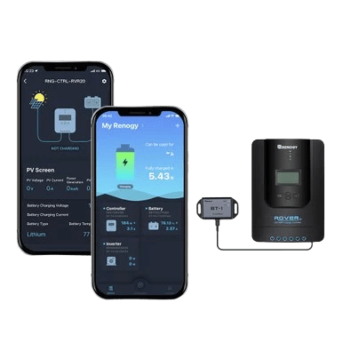 Régulateur de charge pour panneau solaire avec contrôle par application