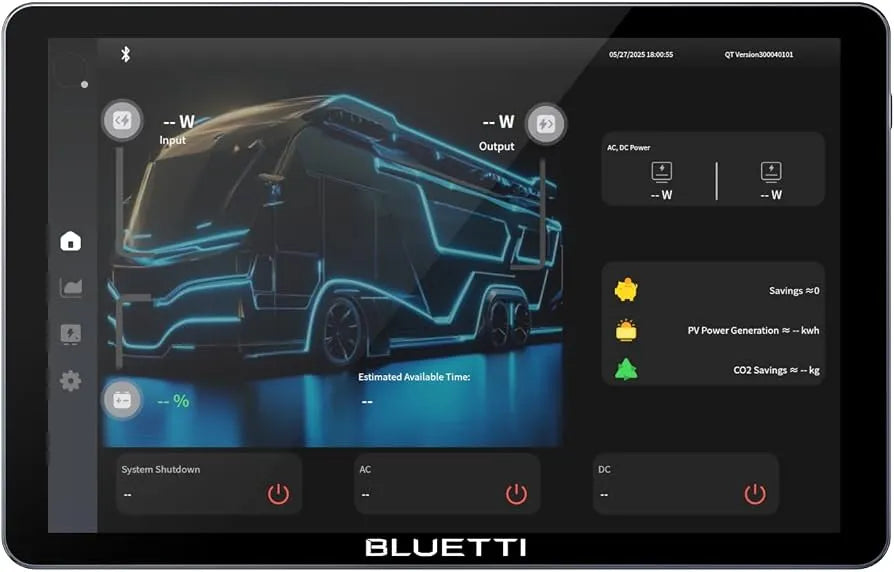 Bluetti epad screen for RV5 system