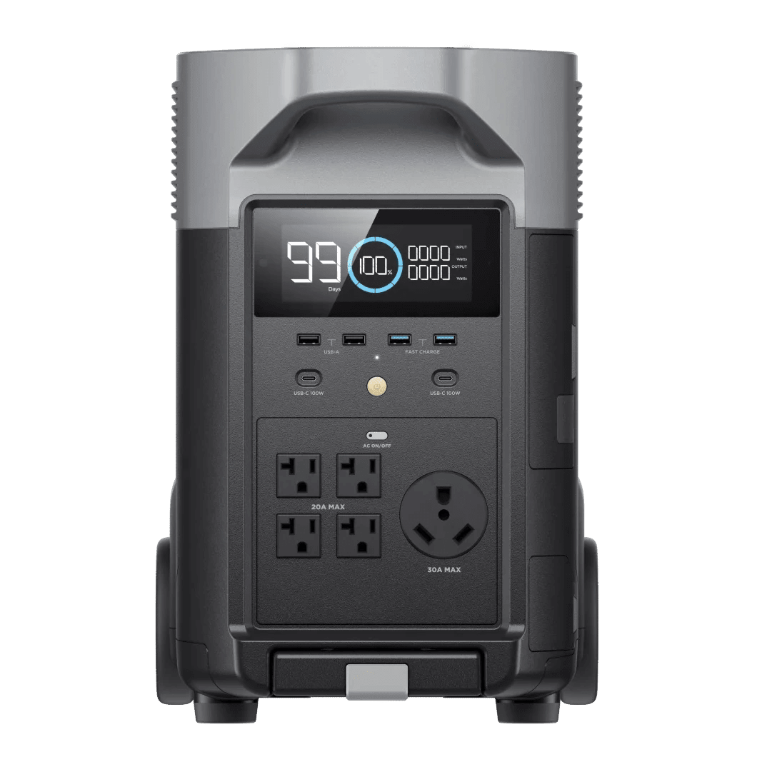 Front view with lcd screen