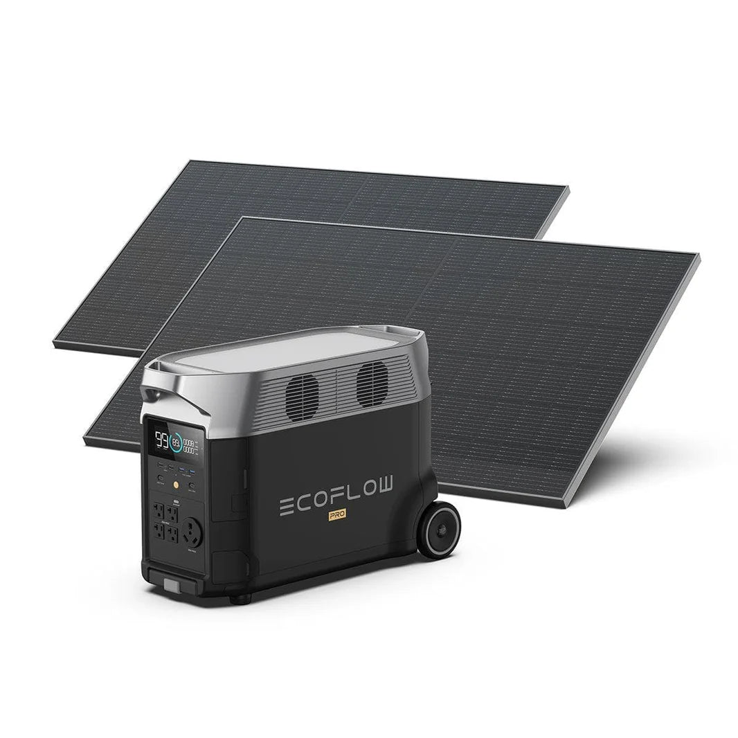 View with solar panels