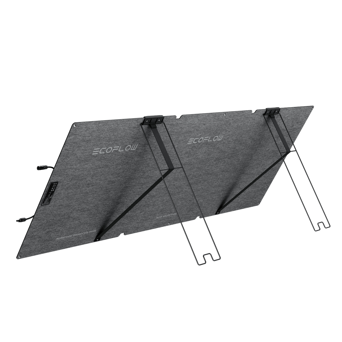 Rear view of the foldable solar panel