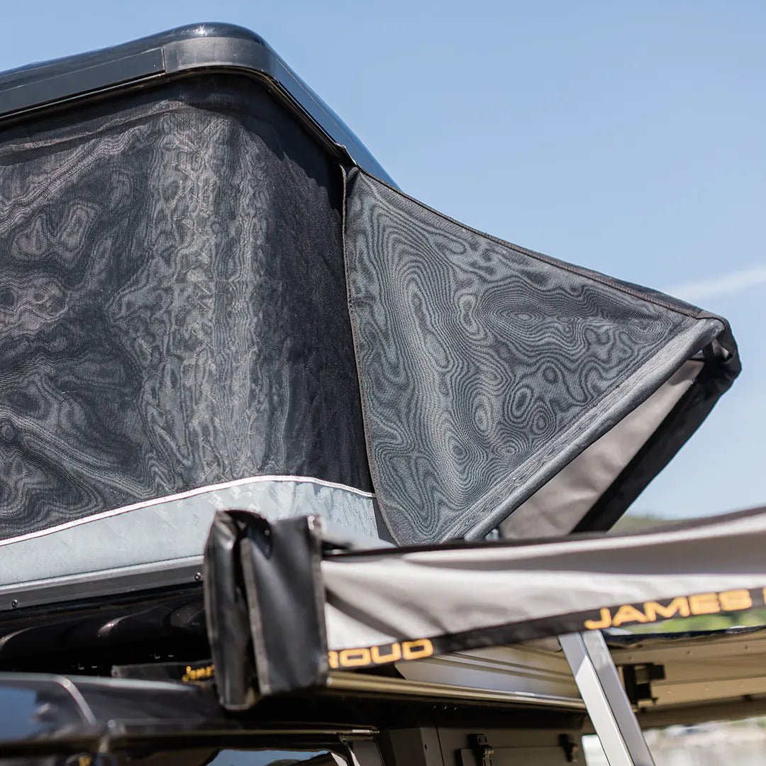 View from the outside of the tunnel for rooftop tent awning