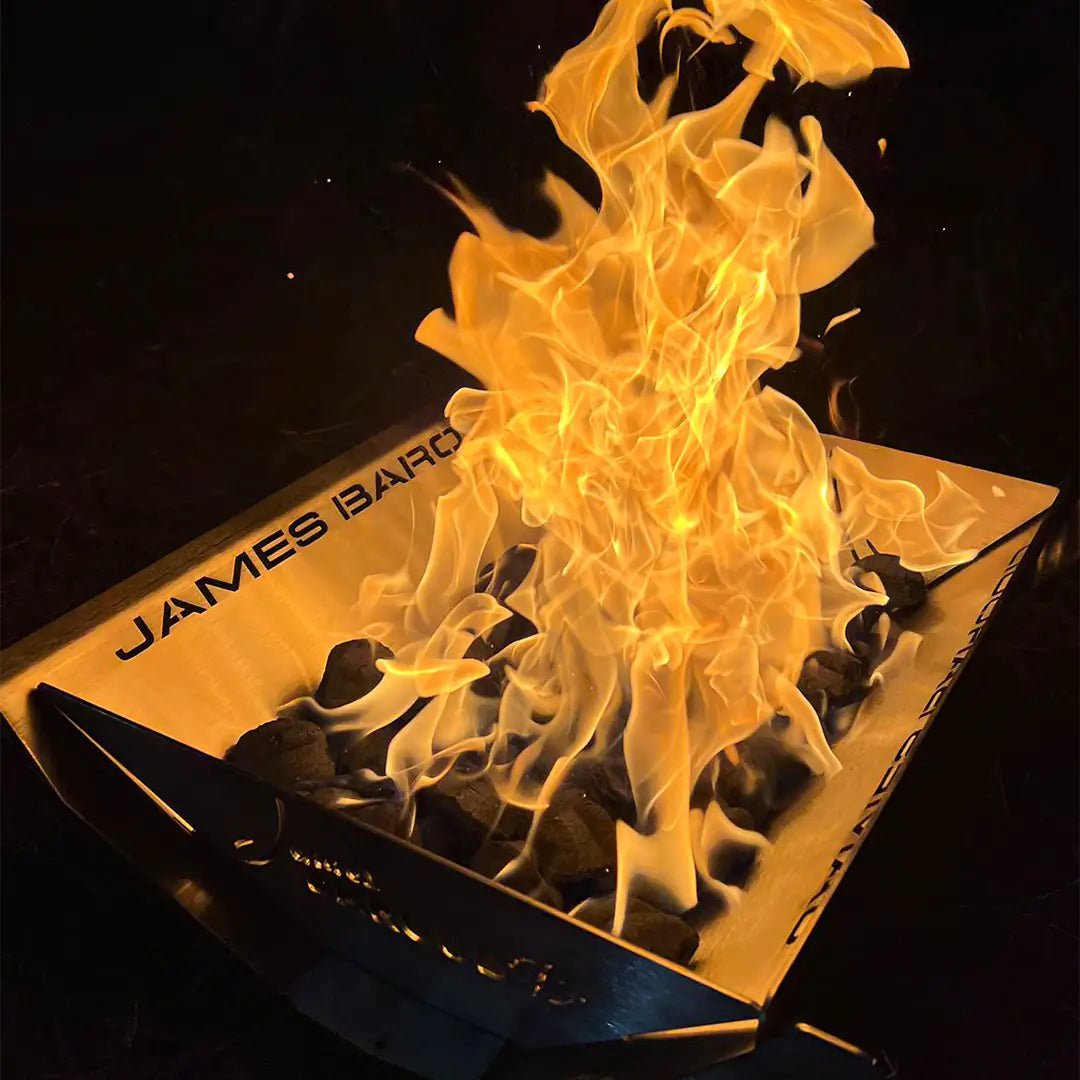 View with fire