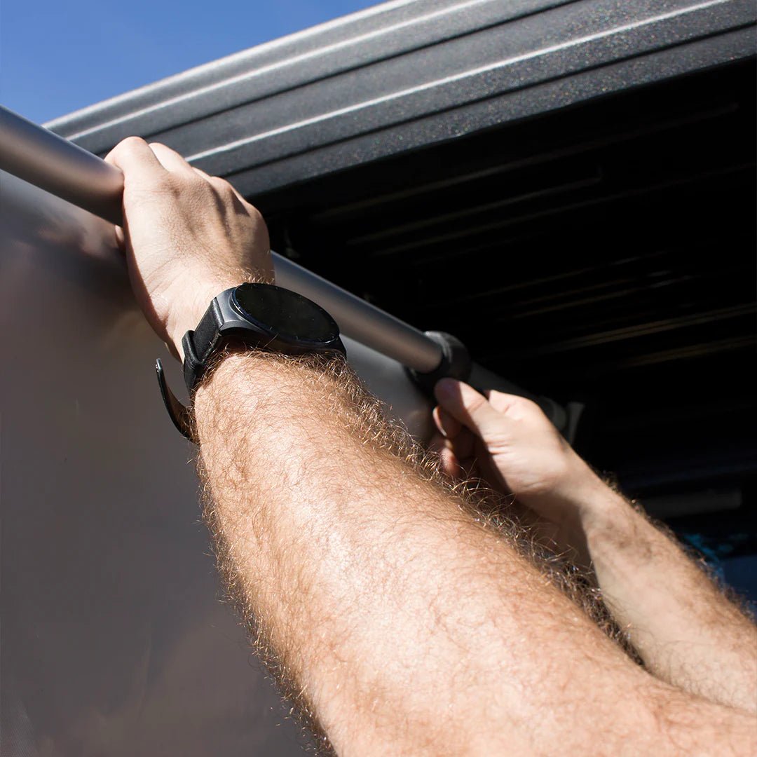 Mounting of the camping shower