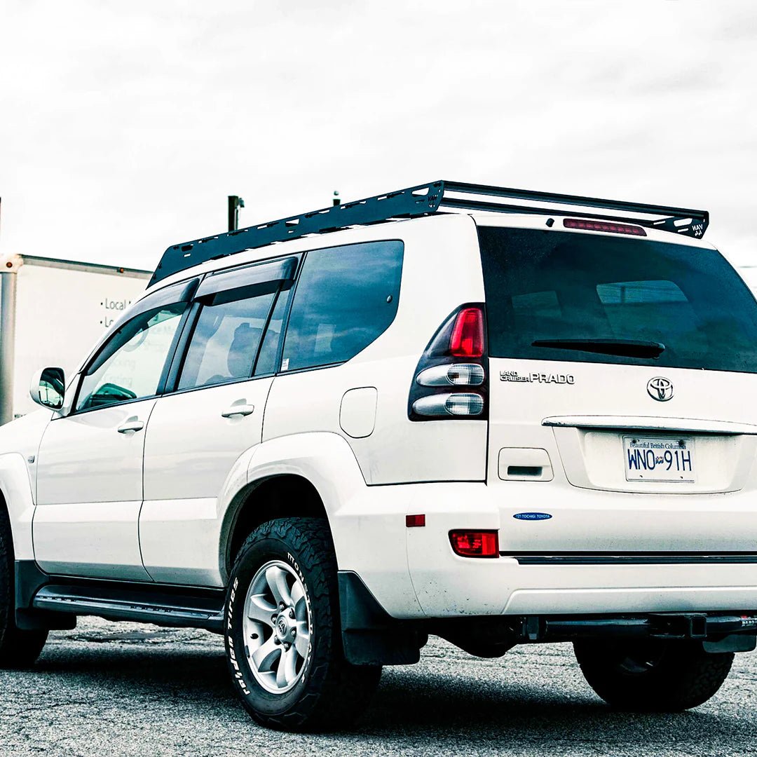 Large rear view of the Toyota Land cruiser prado