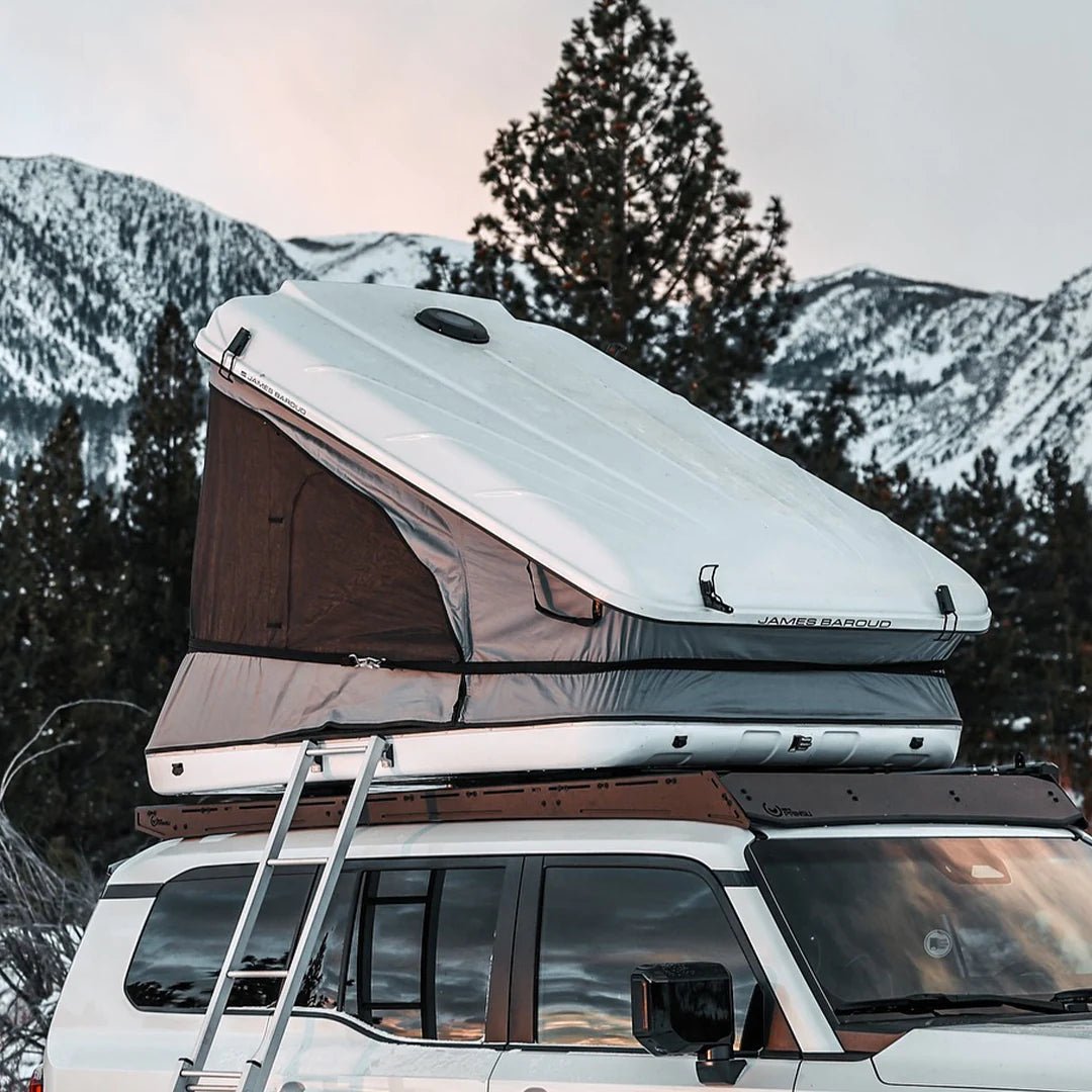 large 4 person james baroud clamshell rooftop tent