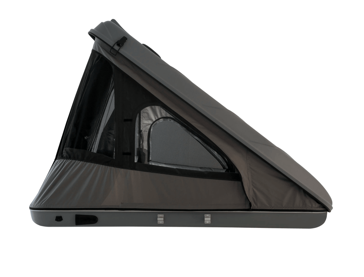 Side view of the lightweight clamshell roof top tent