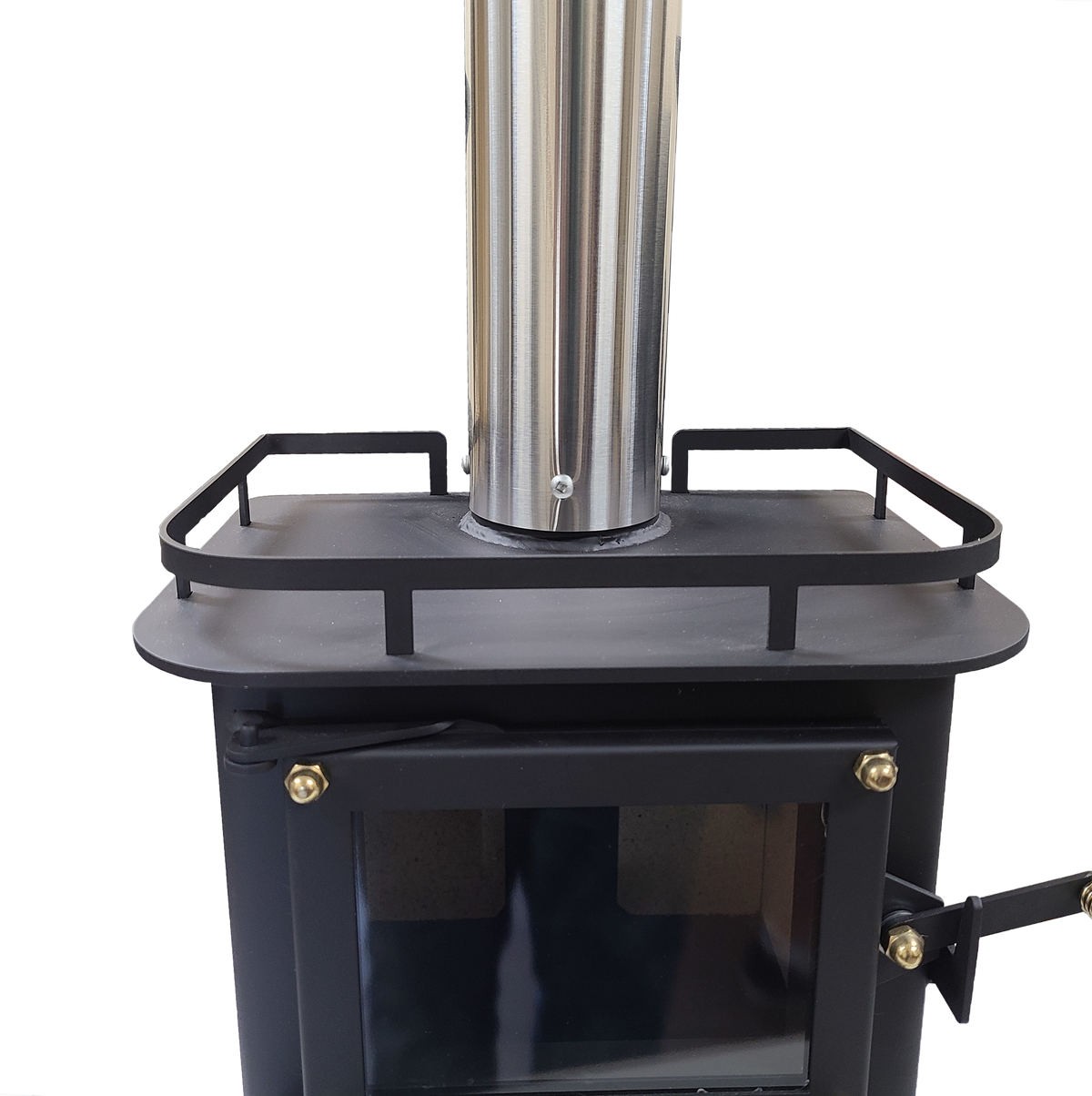 Mini Poêle à Bois <br>Tuyau de Fumée Double Paroi Inox 3" <br>24" de long