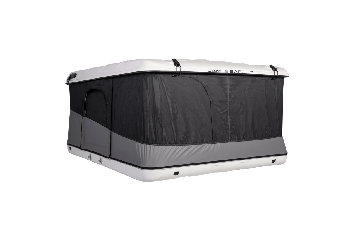 Front view of the james baroud evasion roof top tent
