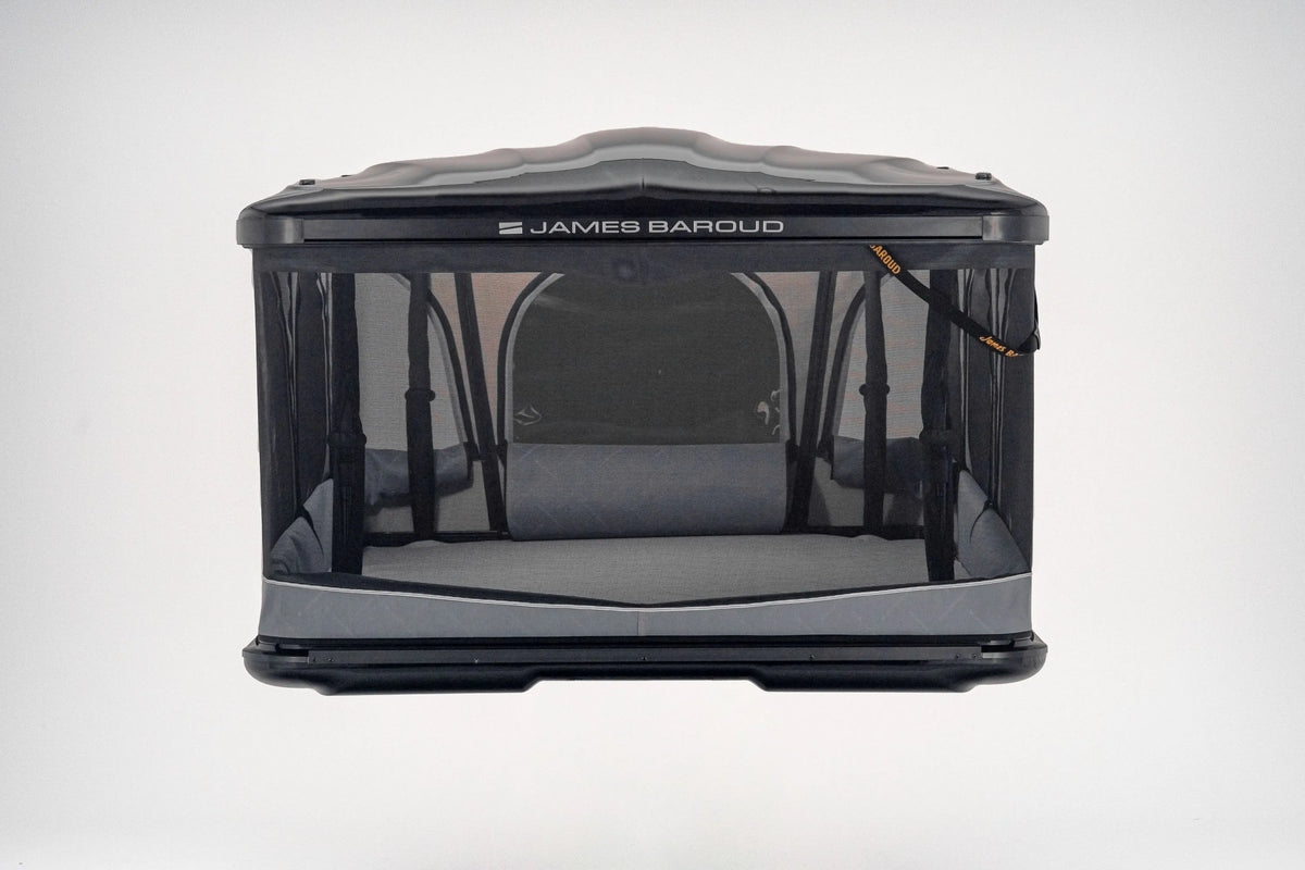 Front view of the roof top tent with 360° view