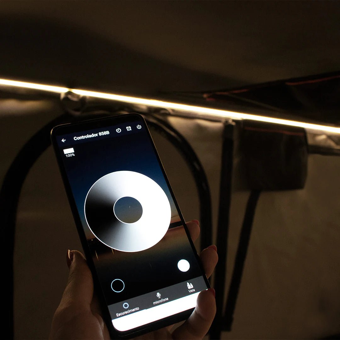 Adjustable light with mobile