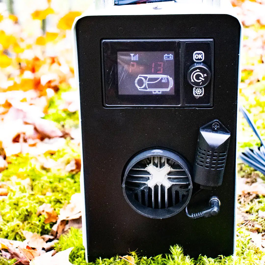 Front view with temperature control