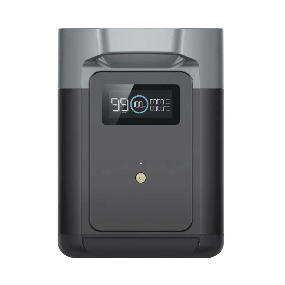 Front view of the portable electric expansion for ecoflow