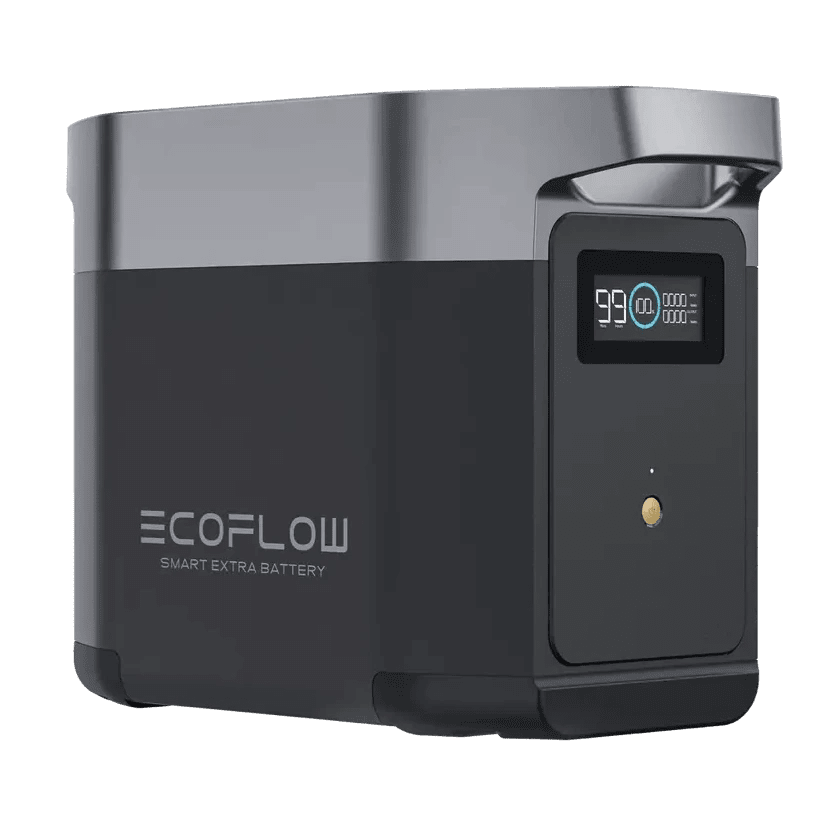 Side view of the electric supply expansion for portable battery