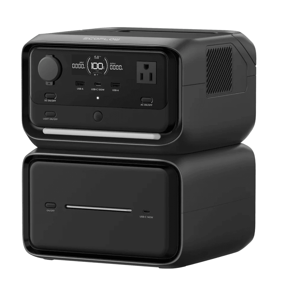 Ecoflow EB600 for River 3 Plus portable electric supply on a river 3 plus
