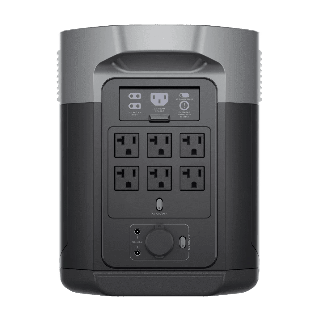 Rear view with ac outlets