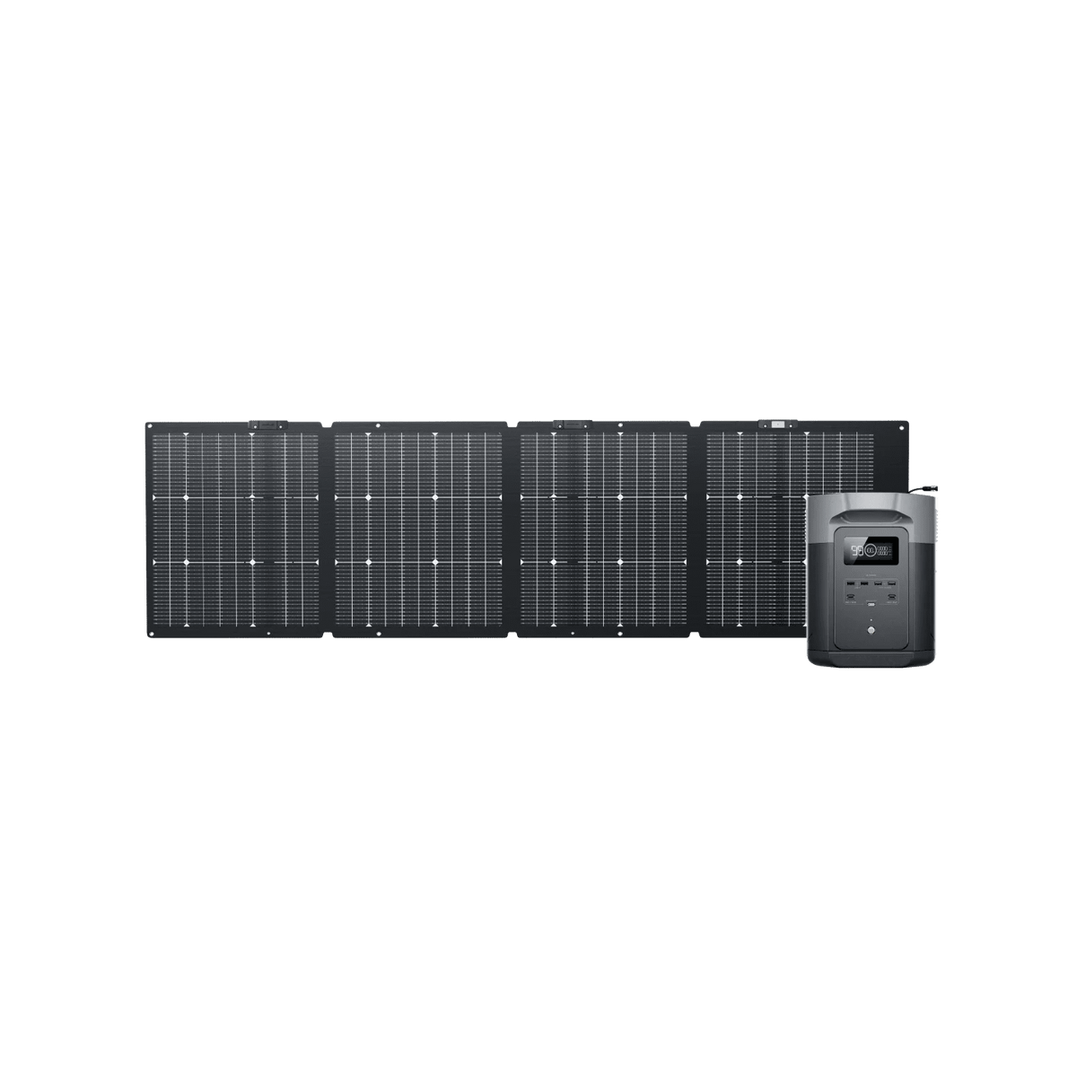 View with a solar panel