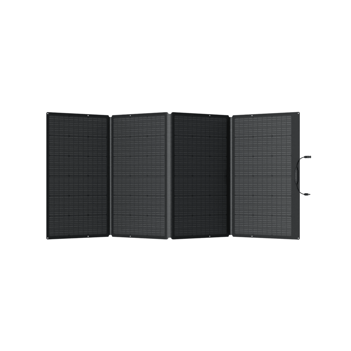Folding solar panel view