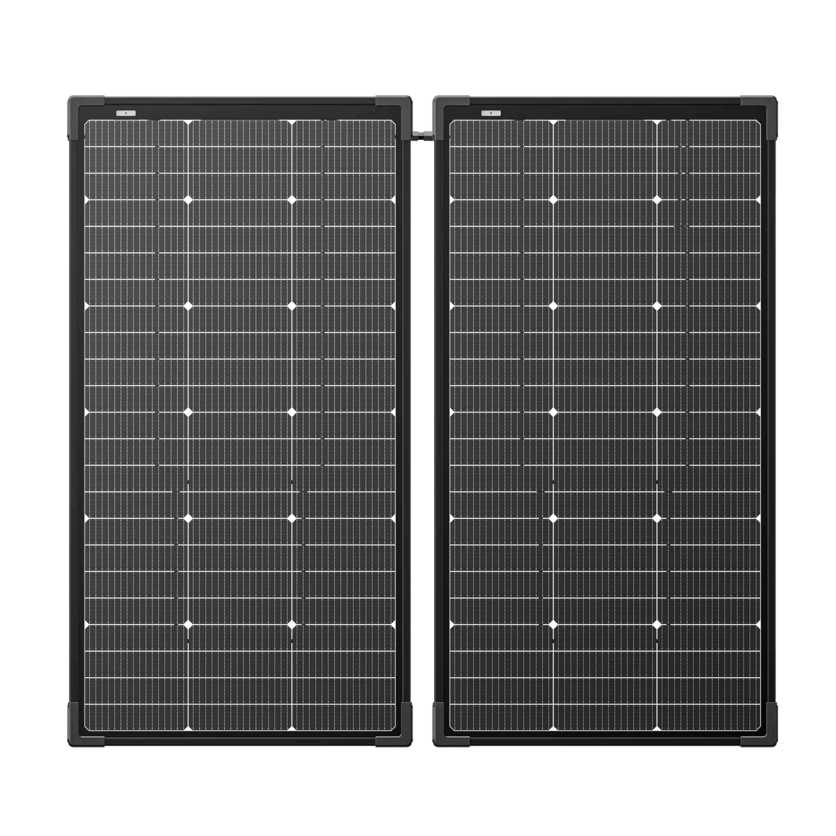 Set of 2 units 125W bifacial portable solar panels