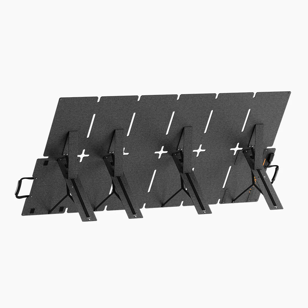 Rear view of the 220W portable solar panel