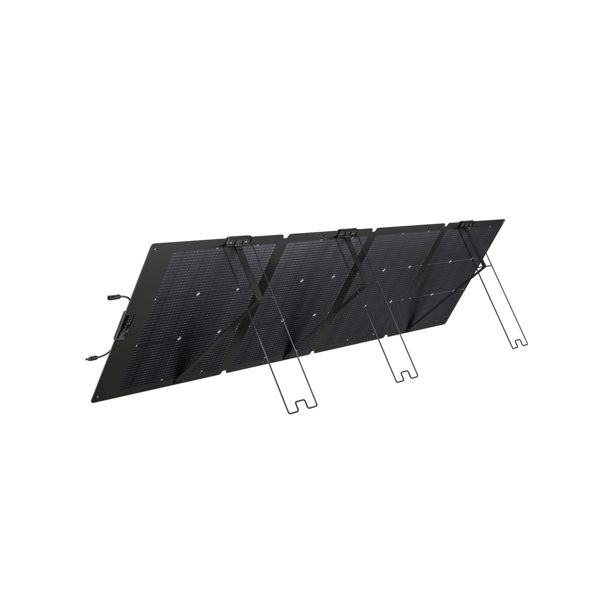 Rear view of the portable solar panel