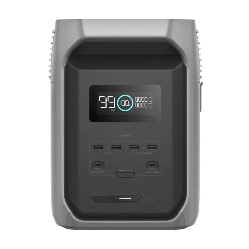 Front view of the power station from ecoflow