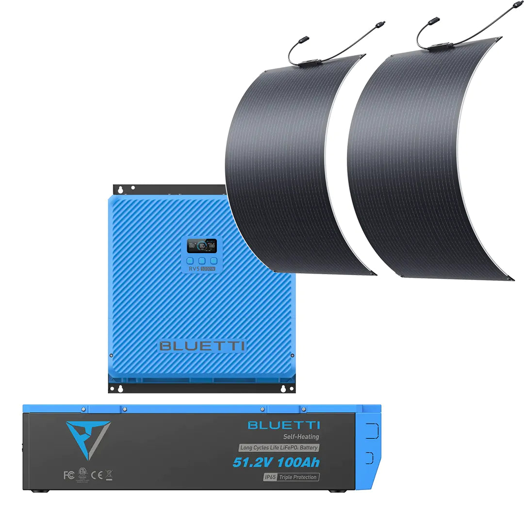 Kit complet de panneaux solaire avec batteries 5000W