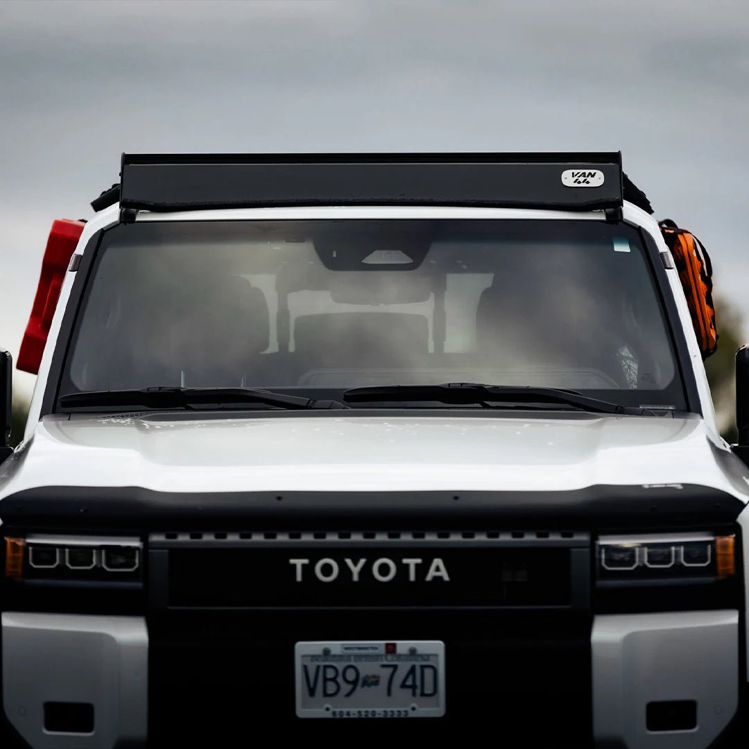 Front view of the Toyota Land Cruiser